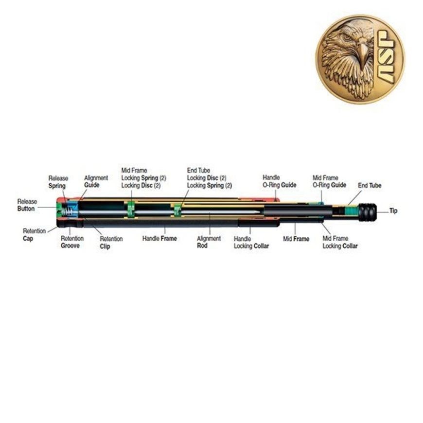 Baston telescopic Talon T40KB Disc-Lock Buton ASP